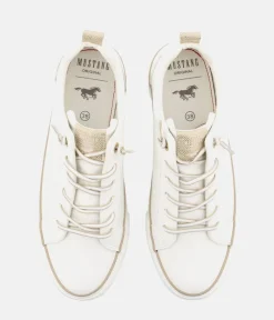 Mustang Stylish White Slip On Sneaker