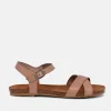 Mustang Versatile Taupe Leather Sandals