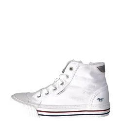 Mustang Versatile White Hi-Top Trainers