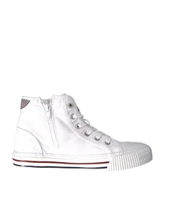 Mustang Versatile White Hi-Top Trainers
