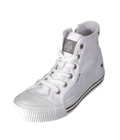 Mustang Versatile White Hi-Top Trainers