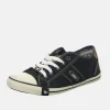 Mustang Vintage Black Lace Up Trainer