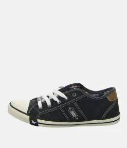 Mustang Vintage Black Lace Up Trainer