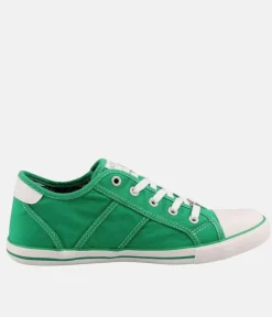 Mustang Vintage Kelly Green Lace Up Trainer