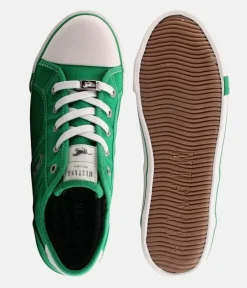 Mustang Vintage Kelly Green Lace Up Trainer