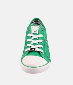 Mustang Vintage Kelly Green Lace Up Trainer