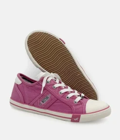 Mustang Vintage Rose Pink Lace Up Trainer