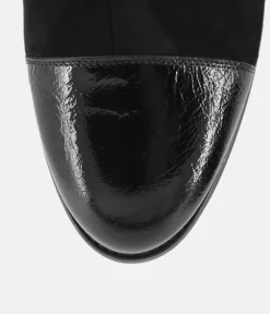 PieSanto Chic Black Suede Ankle Boots