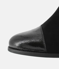 PieSanto Chic Black Suede Ankle Boots