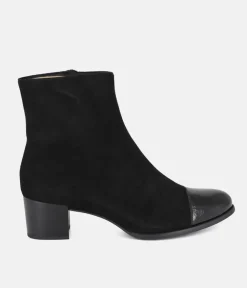 PieSanto Chic Black Suede Ankle Boots
