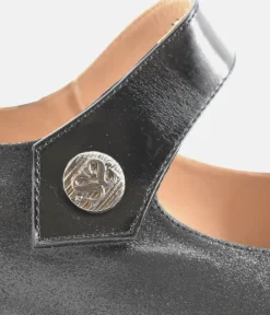 PieSanto Classic Black Mary Jane Style Shoes