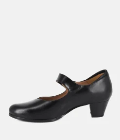 PieSanto Classic Black Mary Jane Style Shoes
