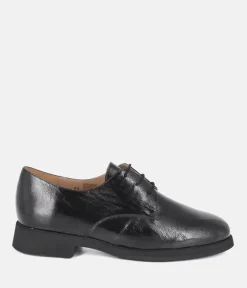 PieSanto Deluxe Black Lace Up Leather Shoes