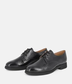 PieSanto Deluxe Black Lace Up Leather Shoes