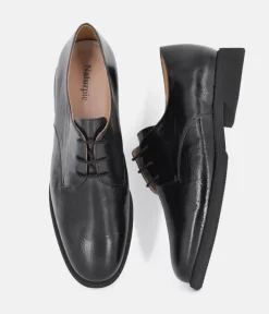 PieSanto Deluxe Black Lace Up Leather Shoes