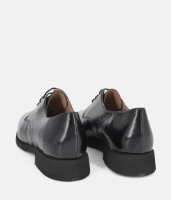 PieSanto Deluxe Black Lace Up Leather Shoes