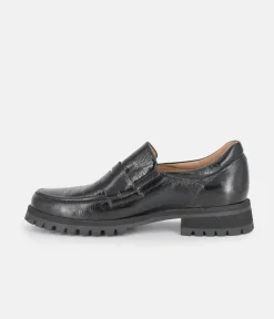 PieSanto Deluxe Black Leather Loafers