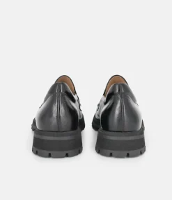 PieSanto Deluxe Black Leather Loafers