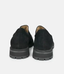 PieSanto Deluxe Black Suede Loafers