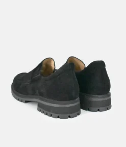 PieSanto Deluxe Black Suede Loafers