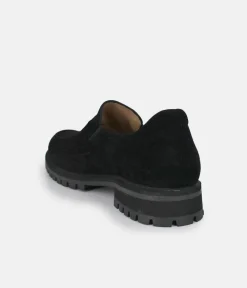 PieSanto Deluxe Black Suede Loafers