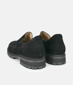 PieSanto Deluxe Black Suede Loafers
