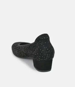 PieSanto Dressy Low Block Suede Heels