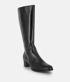 PieSanto Fabulous Black Leather Long Boots