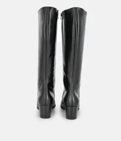 PieSanto Fabulous Black Leather Long Boots
