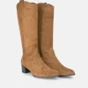 PieSanto Fabulous Brown Suede Long Boots