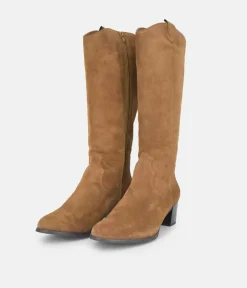 PieSanto Fabulous Brown Suede Long Boots