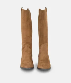 PieSanto Fabulous Brown Suede Long Boots