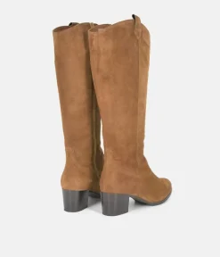 PieSanto Fabulous Brown Suede Long Boots