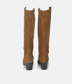 PieSanto Fabulous Brown Suede Long Boots