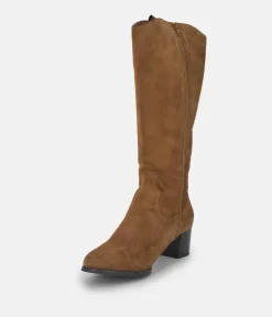 PieSanto Fabulous Brown Suede Long Boots