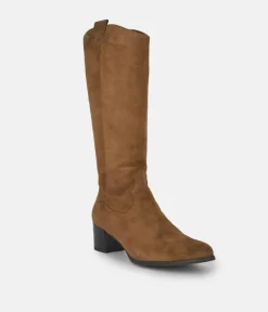 PieSanto Fabulous Brown Suede Long Boots