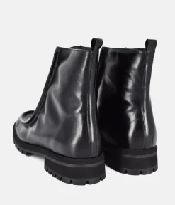 PieSanto Fabulous Front Zip Leather Ankle Boots