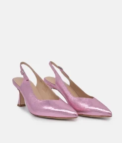PieSanto Gorgeous Pink Slingback Sandals