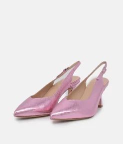 PieSanto Gorgeous Pink Slingback Sandals