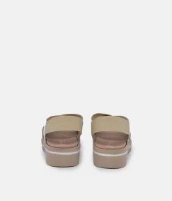 PieSanto Premium Beige Multi Wedge Sandals
