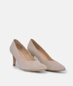 PieSanto Premium Beige Suede Heels