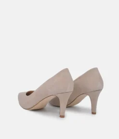 PieSanto Premium Beige Suede Heels