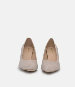 PieSanto Premium Beige Suede Heels