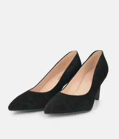 PieSanto Premium Black Suede Heels