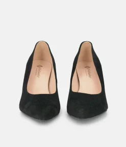 PieSanto Premium Black Suede Heels