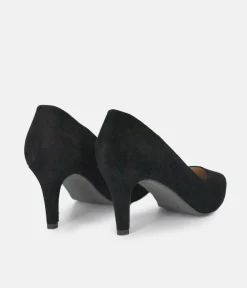 PieSanto Premium Black Suede Heels