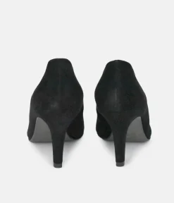 PieSanto Premium Black Suede Heels