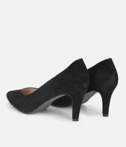 PieSanto Premium Black Suede Heels