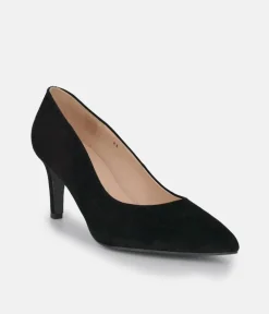 PieSanto Premium Black Suede Heels