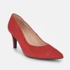 PieSanto Premium Cherry Red Suede Heels